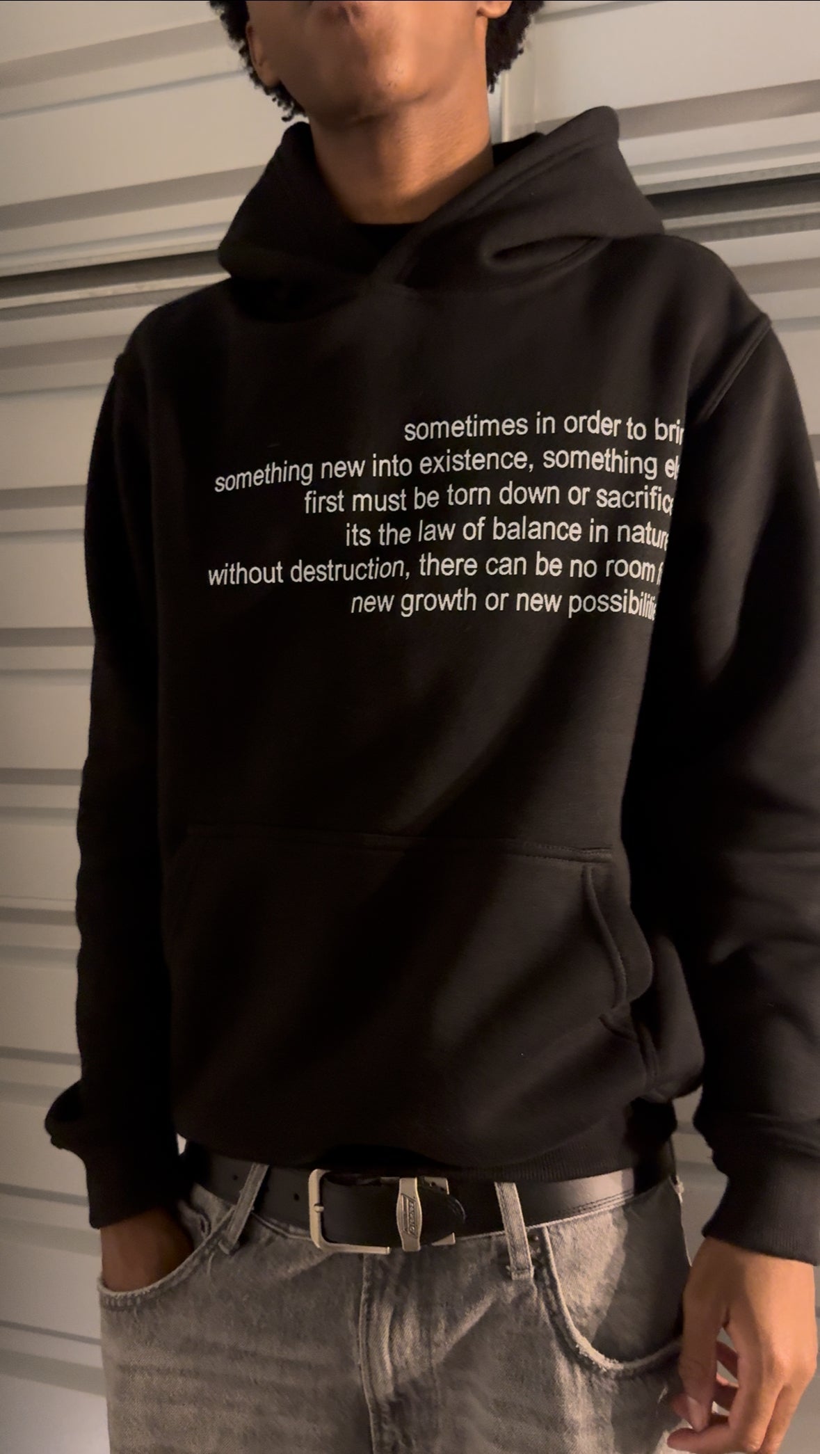 "Destruction" Hoodie - Black